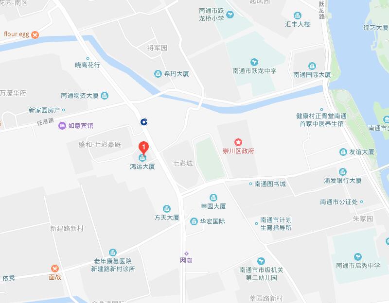 南通潤遠企業管理咨詢有限公司位置圖